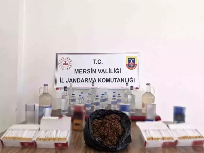 Mersin'de Kaçak Makaron ve Sahte İçki Operasyonu