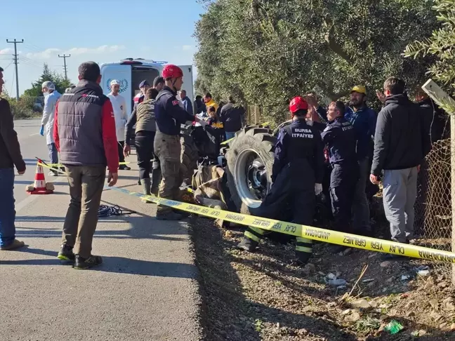 Bursa'da Traktör Devrildi: 1 Ölü