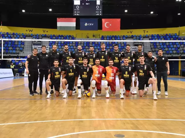 Galatasaray HDI Sigorta, CEV Kupası'nda Fino Kaposvar'ı 3-2 Yendi