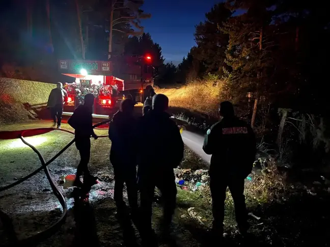 Çerkeş'te Yangın Korkusunu Yaşatmadan Söndürüldü