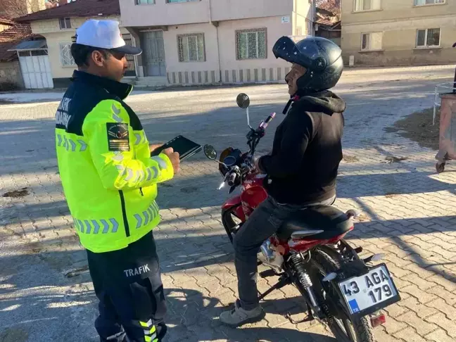 Kütahya'da Motosiklet ve Motorlu Bisiklet Denetimi Gerçekleştirildi