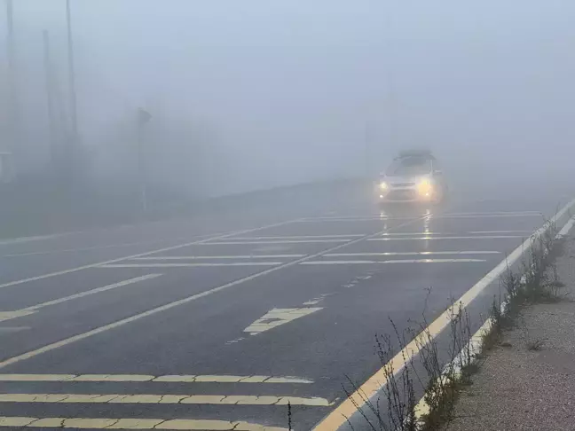 Bolu Dağı'nda Sis Nedeniyle Görüş Mesafesi Düştü