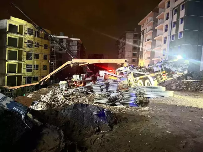 Adıyaman'da Beton Döküm Aracının Devrilmesi Sonucu 1 İşçi Hayatını Kaybetti