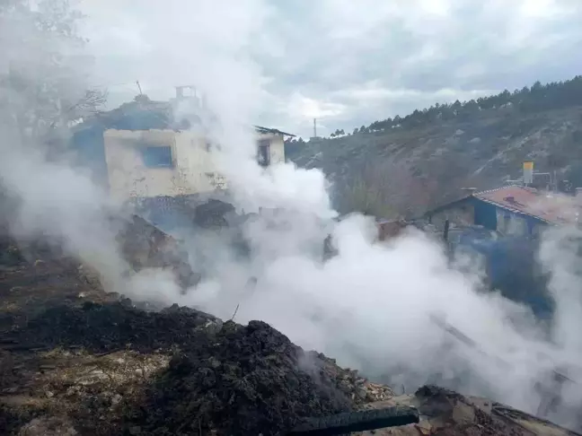 Çankırı'da Yangın Faciası: Ev ve Ahır Küle Döndü