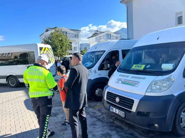 Fethiye'de Öğrenci Servis Araçlarına Yoğun Denetim