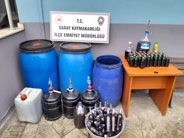 Tekirdağ'da Kaçak Alkol Operasyonu: 386 Litre Ele Geçirildi