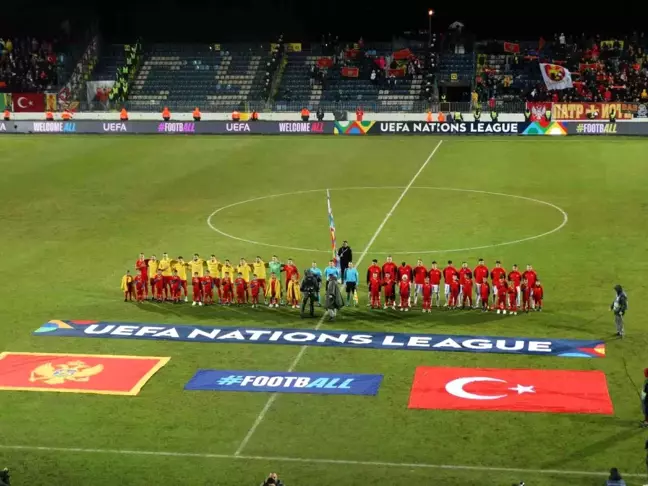 A Milli Takım, Karadağ karşısında İlk Yarıda 2-1 Geride