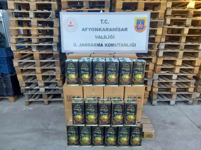 Afyonkarahisar'da 680 Litre Sahte Zeytinyağı Ele Geçirildi