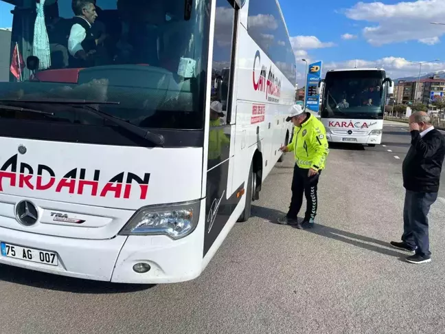 Erzurum'da Kış Lastiği Uygulaması Başladı