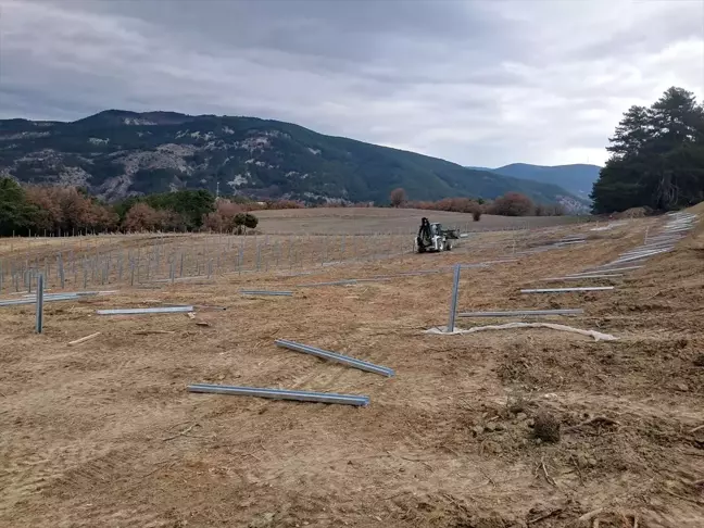 Mudurnu'da Güneş Enerji Santrali Yapımına Başlandı