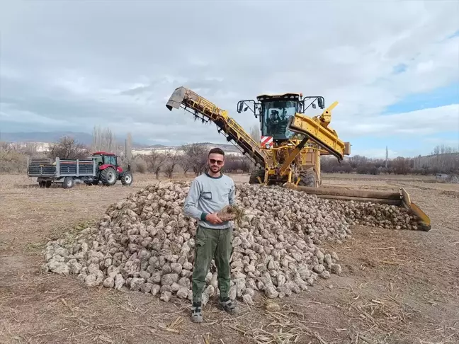 Kayseri Özvatan'da Şeker Pancarı Hasadı Tamamlandı