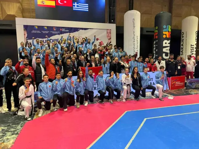 Türkiye Avrupa Ümitler Taekwondo Şampiyonası'nda Takım Halinde Şampiyon Oldu