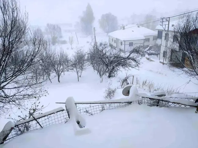 Kayseri'de Kar Yağışı Develi ve Tomarza'yı Beyaza Bürüdü