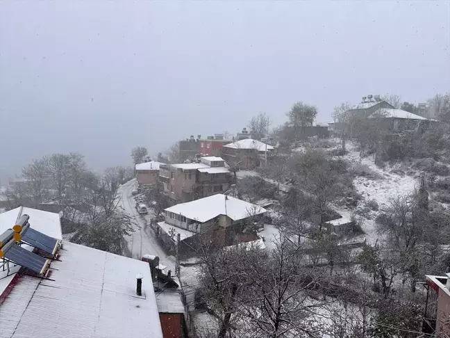 Kahramanmaraş'ta Kar Etkili Oldu