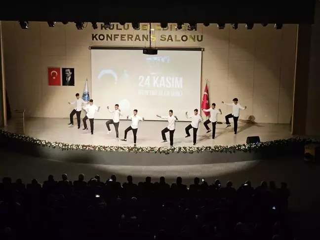 Kulu'da 24 Kasım Öğretmenler Günü Etkinlikleri coşkuyla kutlandı