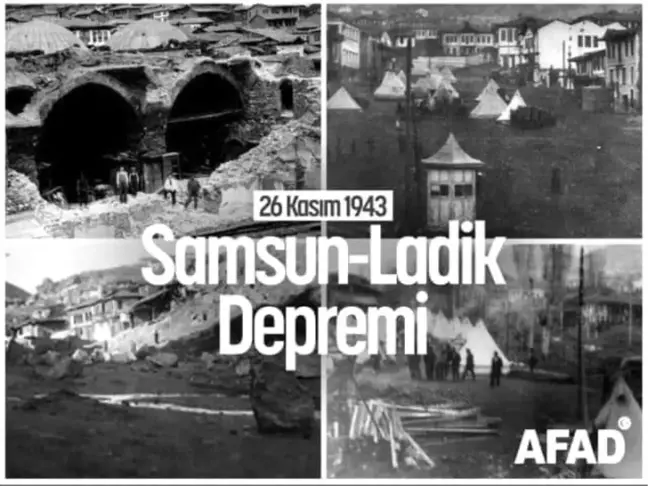 Samsun'da 1943 Depremi Yıldönümünde Anıldı