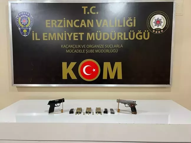 Erzincan'da Ruhsatsız Silah Operasyonu: 4 Şüpheli Gözaltında