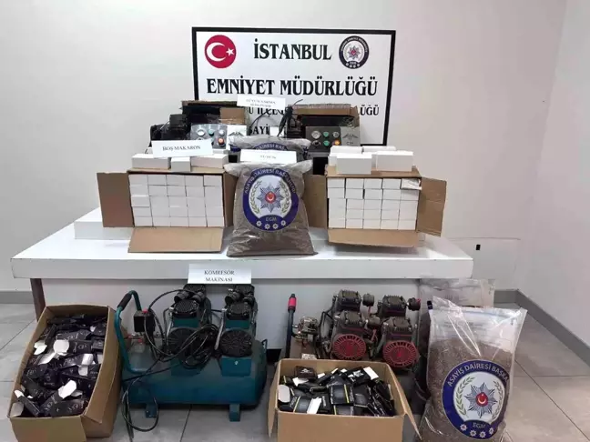 Beylikdüzü'nde Kaçak Sigara İmalatı Operasyonu: 3 Kişi Yakalandı