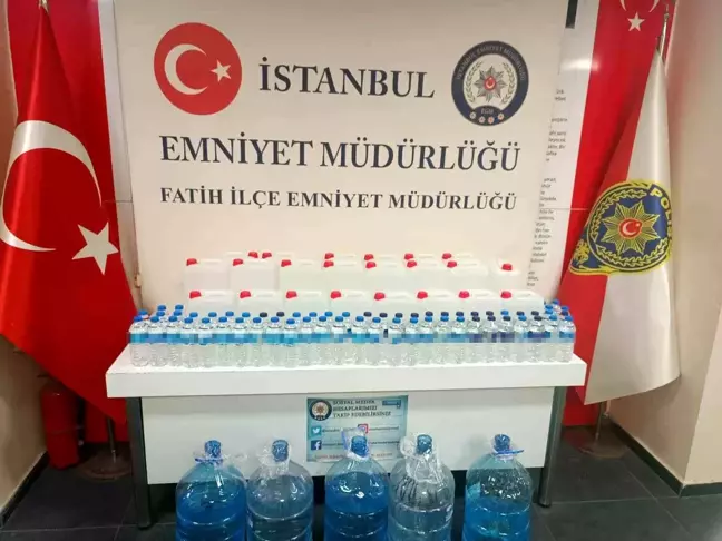 İstanbul'da Sahte Alkol Operasyonu: 155 Litre Kaçak Alkol Ele Geçirildi