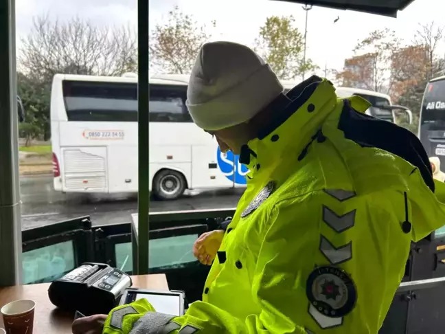 İstanbul 15 Temmuz Otogarı'nda Kış Lastiği Uygulaması