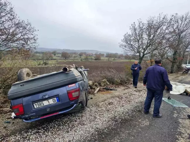 Balıkesir'de Tek Taraflı Trafik Kazasında Sürücü Hayatını Kaybetti