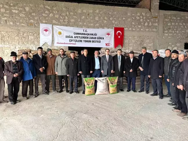 Kütahya'da Yangınzedelere Tohum Desteği