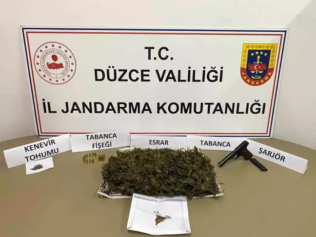 Düzce'de Uyuşturucu ve Silah Ele Geçirildi