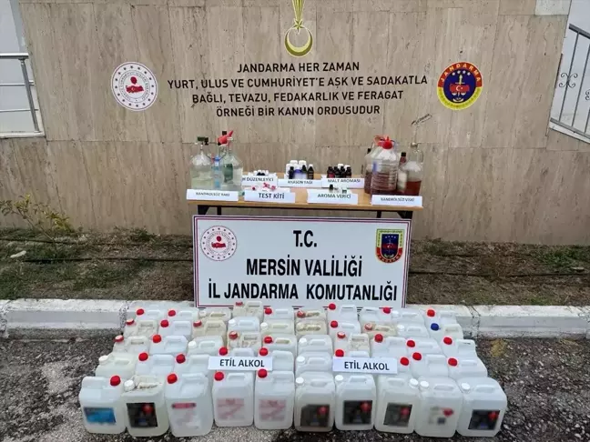 Mersin'in Mut İlçesinde 540 Litre Sahte İçki Ele Geçirildi