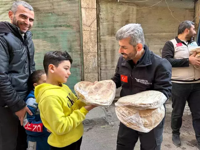 Yedi Başak İnsani Yardım Derneği Halep'te Acil Yardımda Bulundu