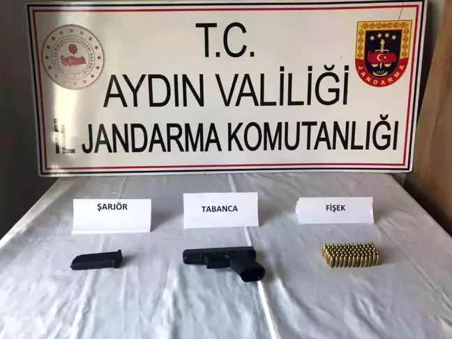 Aydın'da Şüpheli Kişinin Üzerinde Ruhsatsız Tabanca Ele Geçirildi