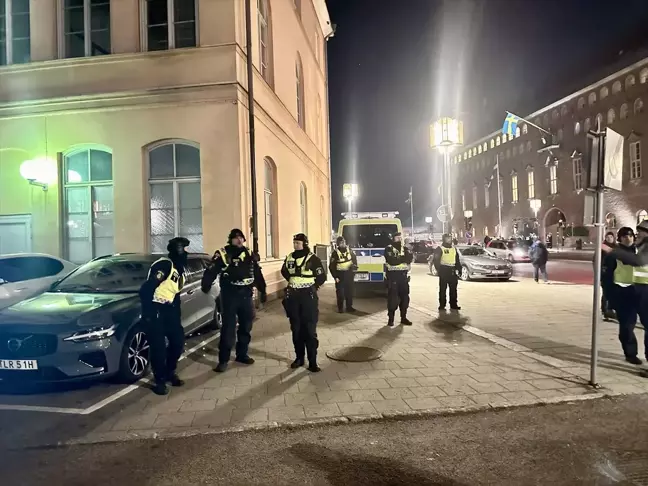 Stockholm'de Nobel Yemeği Sırasında Gazze Protestosu