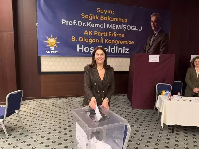 Belgin İba, AK Parti Edirne İl Başkanlığına Yeniden Seçildi