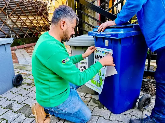 Fethiye'de Barkod Okuma Sistemi ile Atık Toplama Projesi Devam Ediyor