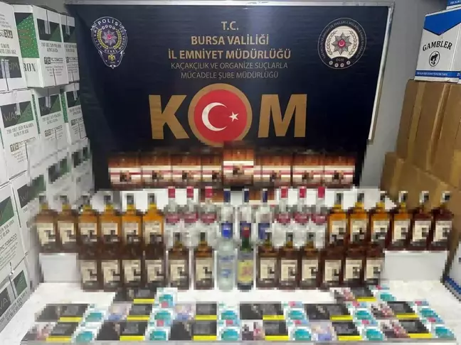 Bursa'da Sahte ve Kaçak Alkol Operasyonları: İki Şüpheli Yakalandı