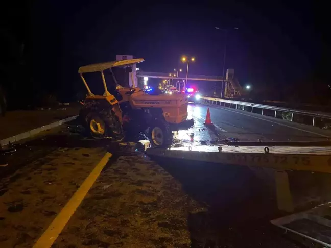 Antalya'da Traktör ile Tırın Çarpışması: 1 Ağır Yaralı