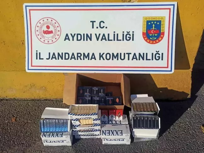 Aydın'da Yol Kontrol Noktasında 305 Paket Kaçak Sigara Ele Geçirildi