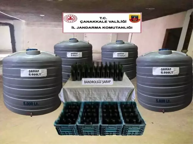 Çanakkale'de 22 Bin 275 Litre Kaçak İçki Ele Geçirildi