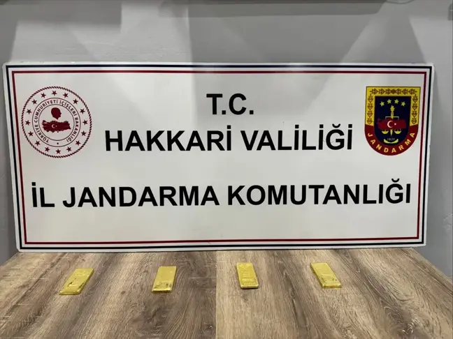 Hakkari'de Gümrük Kaçağı 4 Kilogram Altın Ele Ge geçirildi