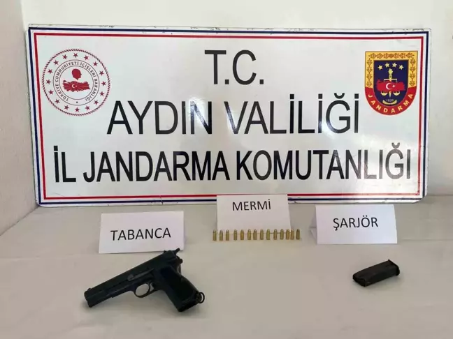 Aydın'da Ruhsatsız Tabanca Ele Geçirildi