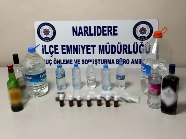 İzmir'de Kaçak Alkol ve Sigara Operasyonu