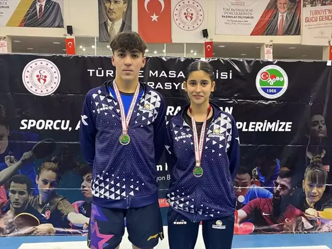 Kocasinan Belediyesi Spor Kulübü Masa Tenisi Takımına İki Türkiye İkinciliği