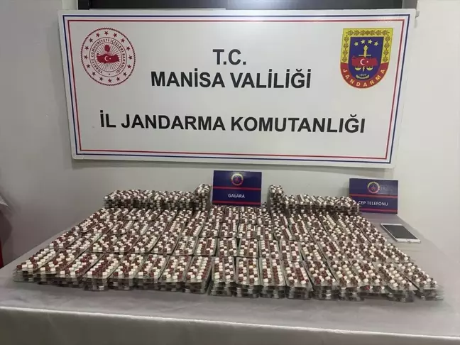 Manisa'da 5 Bin 600 Sentetik Ecza Ele Geçirildi, Bir Tutuklama Gerçekleşti