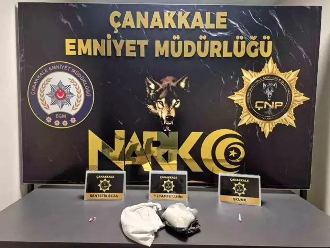 Çanakkale'de Uyuşturucu Operasyonu: 3.5 Milyon TL Değerinde Metamfetamin Ele Geçirildi