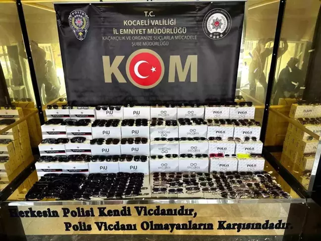 Kocaeli'de Tırda 169 Bin Kaçak Güneş Gözlüğü Ele Geçirildi