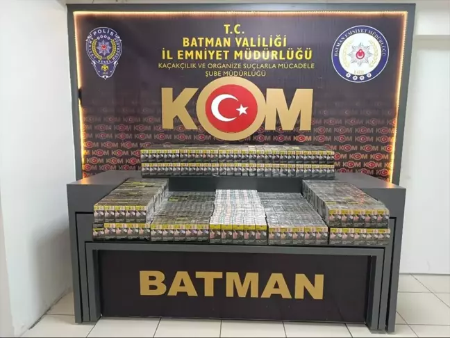 Batman'da Kamyonette 1940 Paket Kaçak Sigara Ele Geçirildi