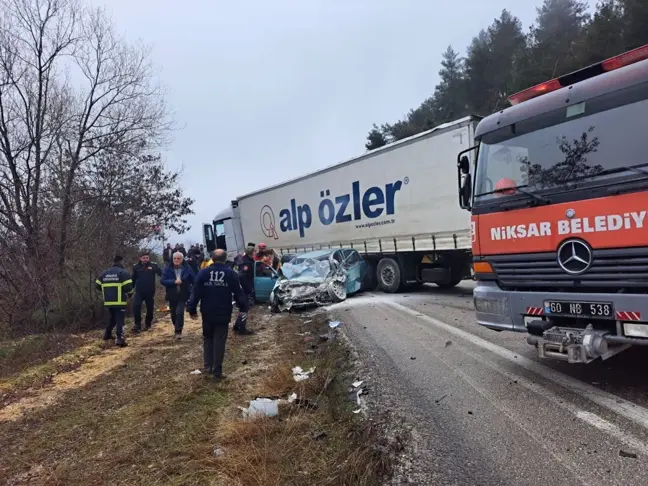 Tokat'ta trafik kazası: 2 kişi hayatını kaybetti