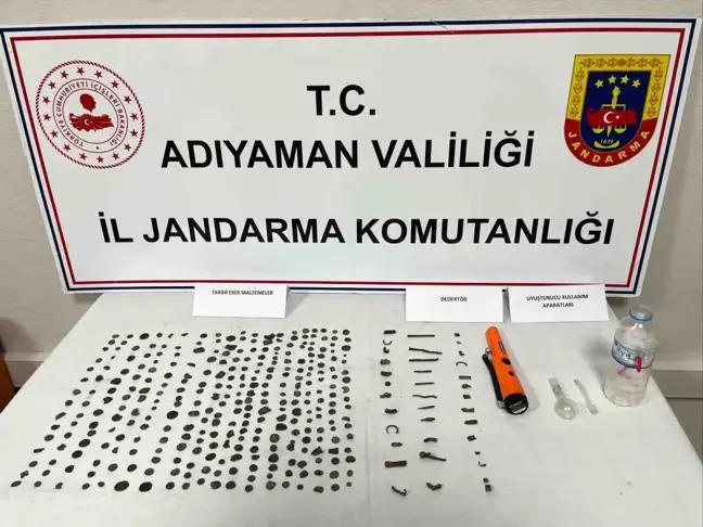 Adıyaman'da Tarihi Eser Kaçakçılığı Operasyonu: 306 Sikke Ele Geçirildi