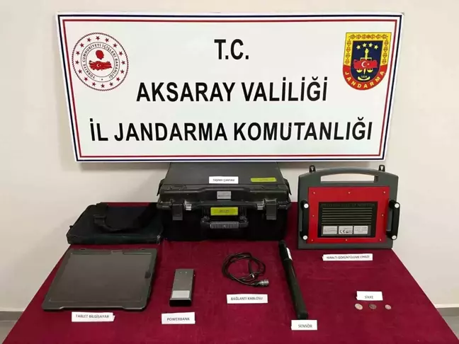 Aksaray'da Kaçak Kazı Yapan 4 Kişi Suçüstü Yakalandı