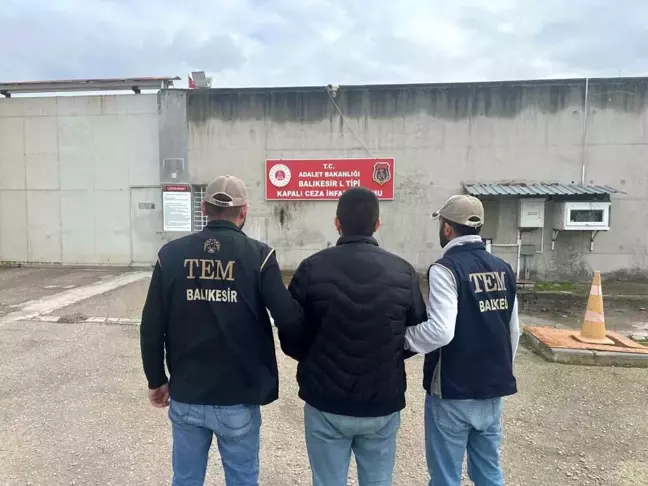 Balıkesir'de FETÖ Üyesi Hapis Cezalı Şahıs Yakalandı