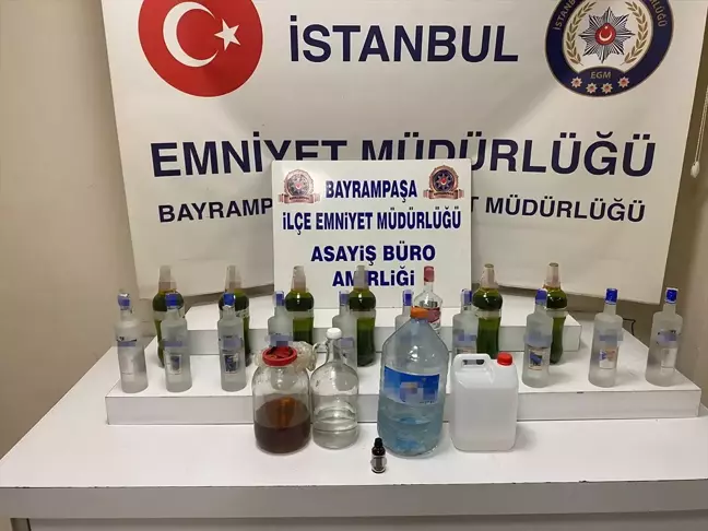 Bayrampaşa'da Sahte İçki Üretimi Yapan Şüpheli Yakalandı